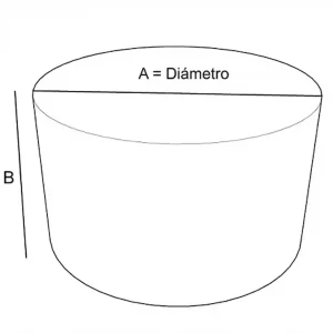 Funda a medida cilíndrica / redonda (Forma 6)