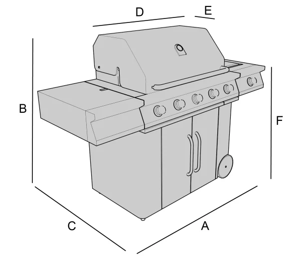 Funda para barbacoa de gas