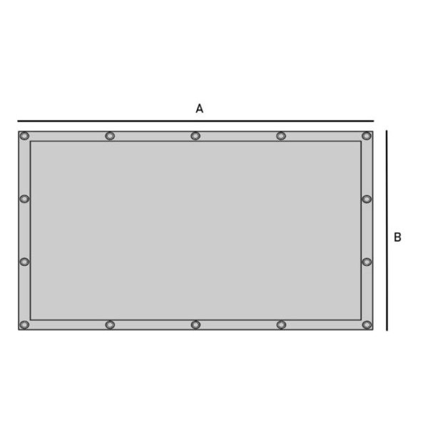 Lona de PVC a medida rectangular