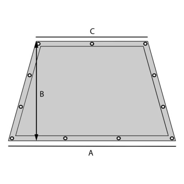 Lona de PVC trapezoidal