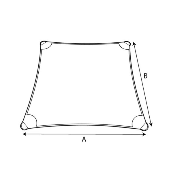 Vela de sombra cuadrada o rectangular
