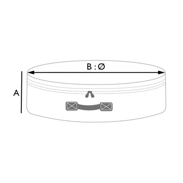 Bolso redondo a medida con cremallera