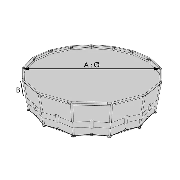 Funda de protección para piscina redonda