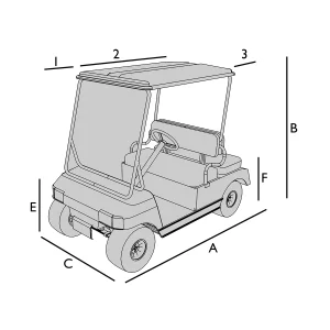 Lona para carrito de golf