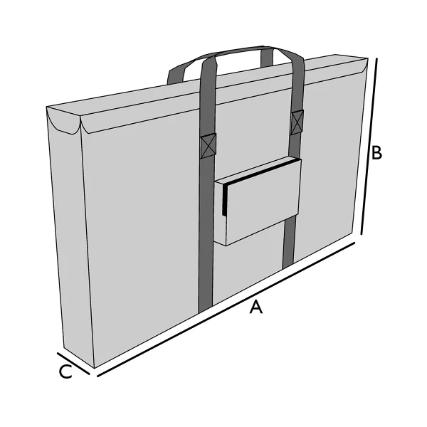 Bolsa de transporte y almacenamiento para pantalla