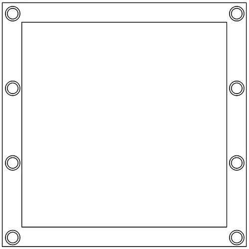 brise vue oeillets hauteur