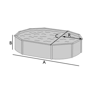 Funda para piscina ovalada