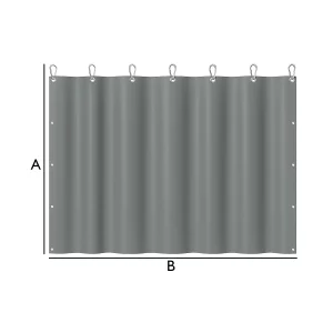 Cortinas de lona PVC con mosquetones