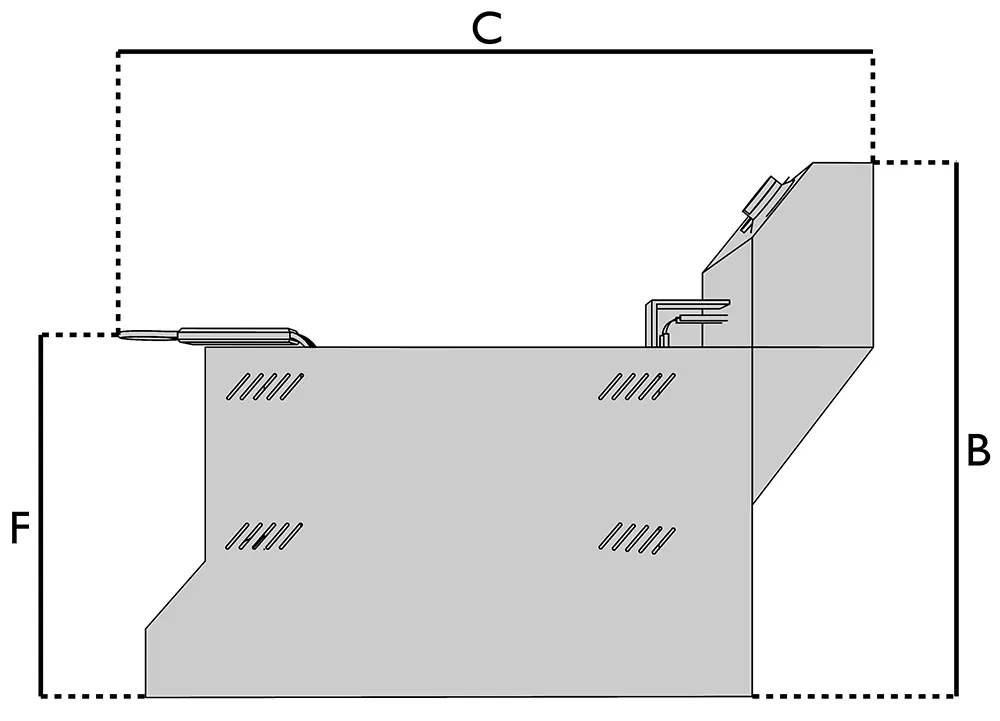 Bache-pour-friteuse bâche chariot à roulette