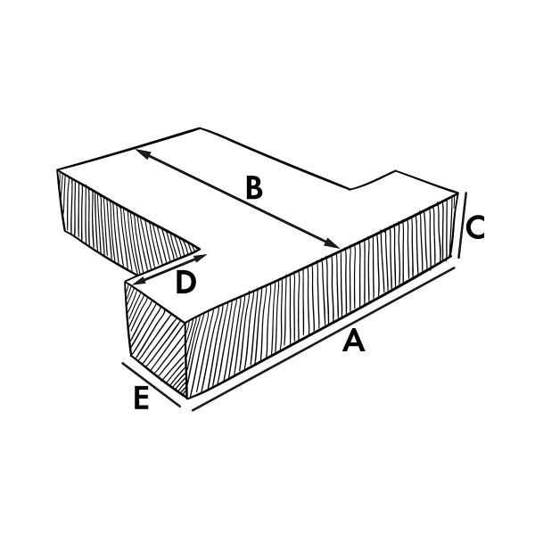 Cojín exterior – en T (asiento)