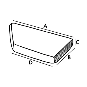 Cojín exterior – Oblicuo izquierdo (asiento)