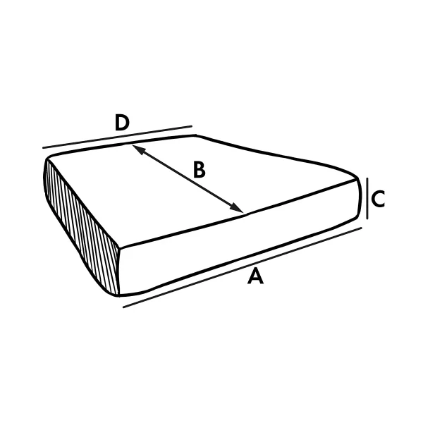 Cojín interior - Trapezoidal (asiento)