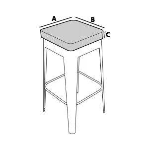 Cojín para taburete de jardín