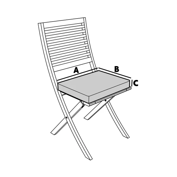 Cojín para silla de jardín