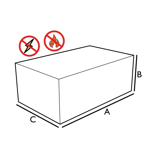 Funda ignífuga y antiestática