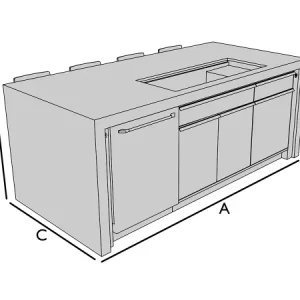 Funda para isla central