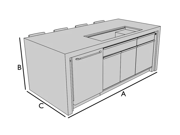 Funda para isla central