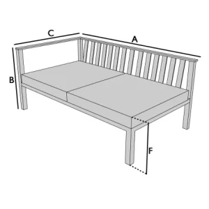 Funda para diván (derecha)