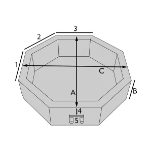 Funda para spa octogonal
