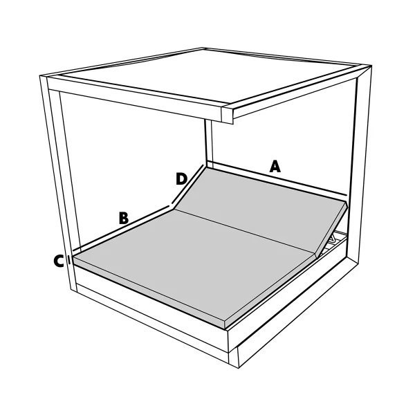 Cojín para cama de jardín